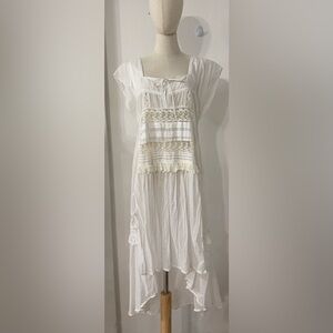 Free People White Lace Boho Dress – NWT – Size XS